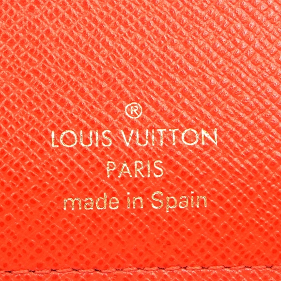 Monogram and Orange Interior Grenade Wallet - Picture 7 of 8